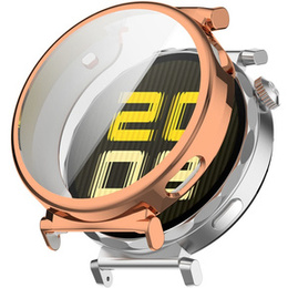 2w1 Etui z Osłoną na ekran do Huawei Watch GT 5 Pro 42mm, Różowe rose gold