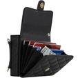 Etui skórzane Card Slots do Samsung Galaxy Z Flip7, czarne