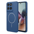 Etui do Motorola Moto G56 5G, Silicone Lite, do MagSafe, niebieskie
