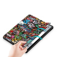 Etui do Samsung Galaxy Tab S9 FE+ Plus z miejscem na rysik, Graffiti