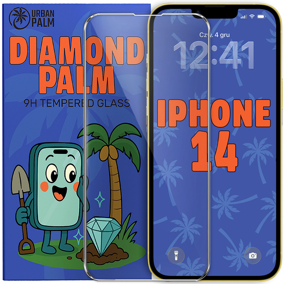 Szkło Hartowane Diamond Palm do iPhone 14