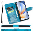 Etui z klapką do Realme C71, Butterfly, niebieskie