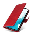 Etui z klapką do Samsung Galaxy A34 5G, Leather Wallet, czerwone