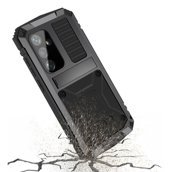 Etui pancerne do Samsung Galaxy S25, R-JUST, czarne