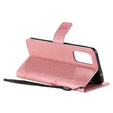 Etui Wallet do Oppo Reno5 5G, Tree and Cat, Pink