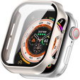 2w1 Etui + Szkło Hartowane do Apple Watch 10 42MM, Beżowe