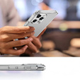 Etui do iPhone 16 Pro, Erbord Dropproof, przezroczyste + Szkło