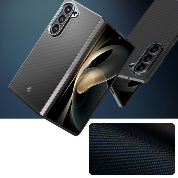 Etui Spigen do Samsung Galaxy Z Fold 6, Airskin Aramid, Czarne