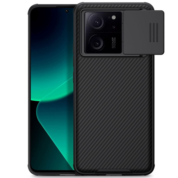 Zestaw Etui do Xiaomi 13T/13T Pro, pancerne Nillkin, CamShield Pro, Czarne + Szklo