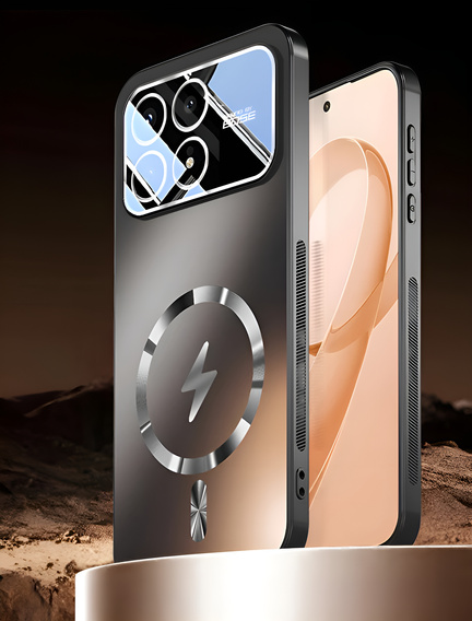 Etui ochronne do Xiaomi Poco F8 Pro, do MagSafe, szare