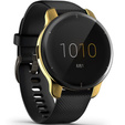 2w1 Etui z Osłoną Silikonową na ekran do Garmin Venu 2 Plus, Złote