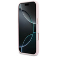 Etui GUESS do iPhone 17 Pro, FW Resin Logo, różowe