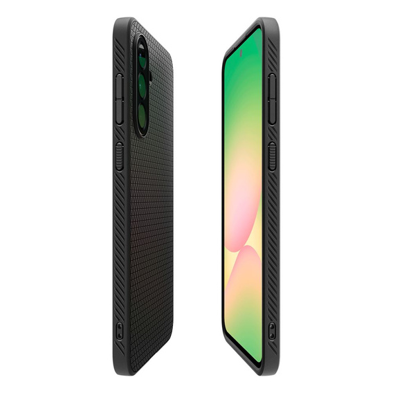 Etui Spigen do Samsung Galaxy A56 5G, Liquid Air, czarne + Szkło Hartowane 9H