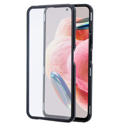 Etui do Xiaomi Redmi Note 12, ERBORD Glass Armor Leather, czarne