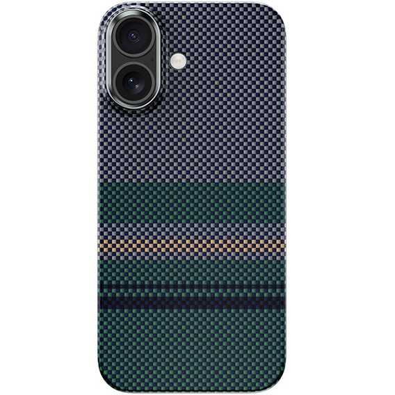 Etui BENKS Kevlar do iPhone 17, Magnetic Armor Air Aurora 600D 0067, do MagSafe, zielone