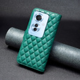 Etui z klapką do Oppo Reno 11F 5G, Wallet, BINFEN COLOR, zielone