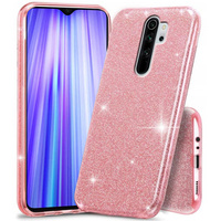 Etui do Xiaomi Redmi Note 8 Pro, brokat Glitter różowe