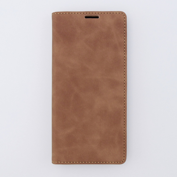 Etui do Xiaomi Redmi Note 12 4G, ERBORD Vintage portfel z klapką, brązowe