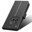 Etui z klapką do OnePlus 12 5G, Wallet Smart Magnet, czarne