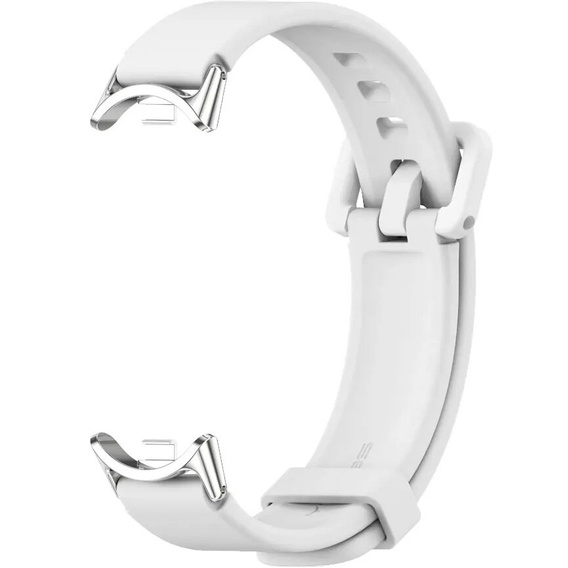Pasek Silikonowy do Xiaomi Smart Band 10 / 9 / 8, Biały