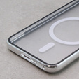 Etui Magnetic Dual Glass MagSafe do Samsung Galaxy S23, srebrne