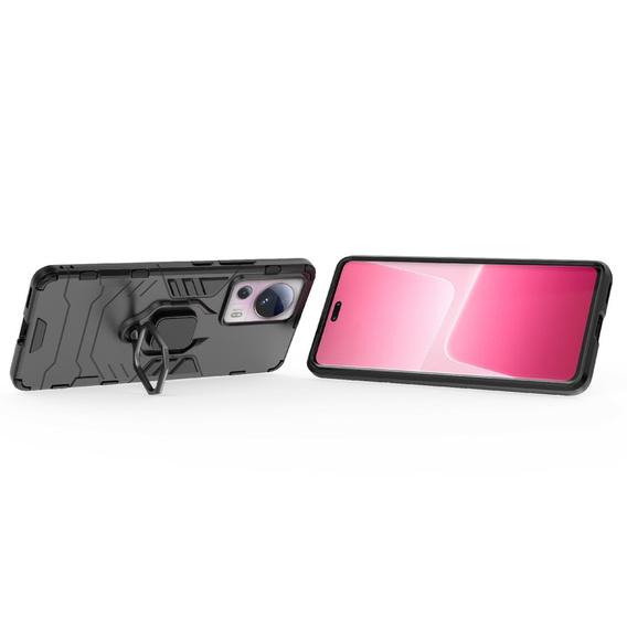 Etui do Xiaomi 13 Lite, Kickstand Ring, czarne