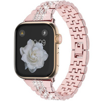 Bransoleta do Apple Watch 1/2/3/4/5/6/7/8/9/SE/Ultra/Ultra 2 42/44/45/49mm, Różowa