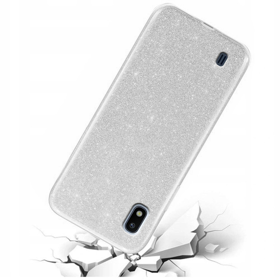 Etui Glitter Case do Samsung Galaxy A10, Silver