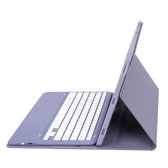 Etui z Klawiaturą Bluetooth do Samsung Galaxy Tab S10 FE+ X620 / X626B - fioletowe