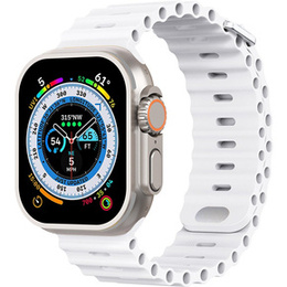 Pasek Silikonowy do Apple Watch 1/2/3/4/5/6/7/8/9/10/11/SE Ultra 1/2/3 42/44/45/46/49mm, Biały
