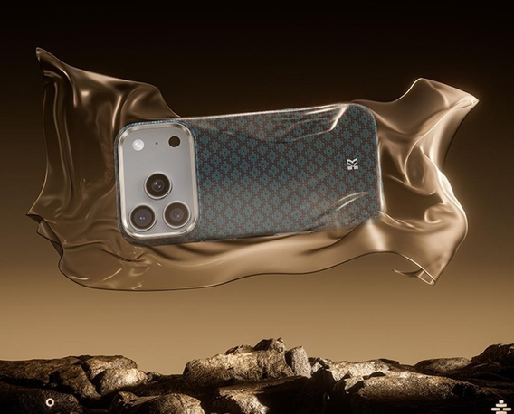 Etui BENKS C1 do iPhone 17 Pro, Kevlar Aramid Fiber, do MagSafe – niebieskie