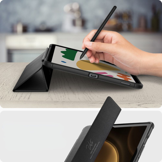 Etui Spigen do Samsung Galaxy Tab S10 Lite / S9 FE, Rugged Armor Pro, black