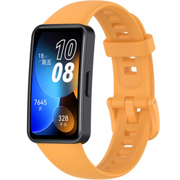 Pasek Silikonowy do Huawei Band 8 / Huawei Band 9 / Huawei Band 10, Żółty