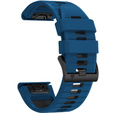 Pasek Silikonowy QuickFit do Garmin Fenix 22mm, Niebieski / Czarny