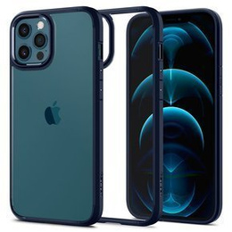 Etui Spigen do iPhone 12/12 Pro, Ultra Hybrid, Navy Blue, granatowe