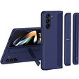 Etui do Samsung Galaxy Z Fold5 5G, z podstawką i rysikiem, granatowe