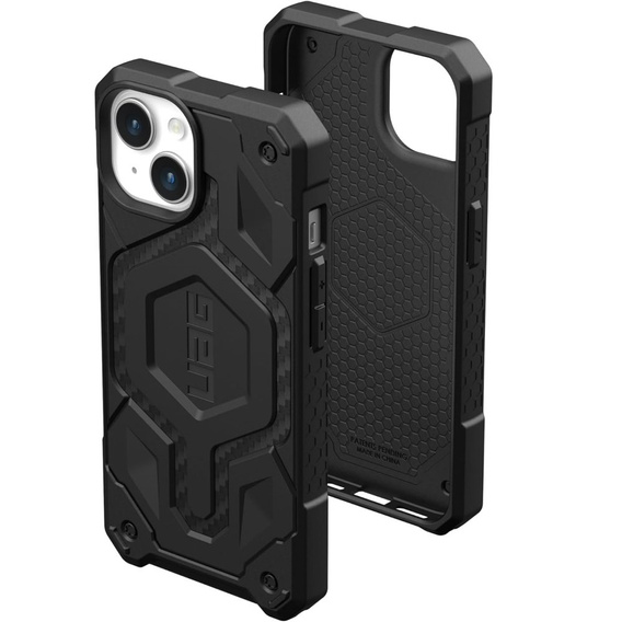 Etui Urban Armor Gear do iPhone 15 Plus, Monarch Pro Carbon MagSafe, czarne