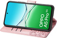 Etui z klapką do Oppo A5 Pro 5G, Butterfly, różowe rose gold