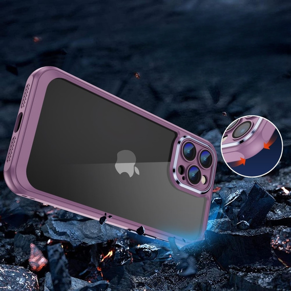 Etui do iPhone 12 Pro Max, ERBORD Impact Guard, fioletowe
