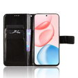 Etui z klapką do Honor 400 5G, Crazy Horse Wallet, czarne