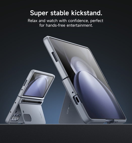 Etui do Samsung Galaxy Z Fold 5, Suritch Full Body, niebieskie