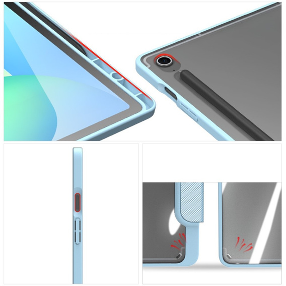 Etui Dux Ducis Toby Series do Samsung Galaxy Tab S10 FE+ Plus – niebieskie
