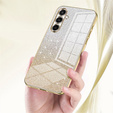 Etui do Samsung Galaxy A57 5G, Glitter Case CamShield, złote