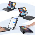 Etui z klawiaturą do iPad Air 13" 2025/2024 (7/6 gen.) / Pro 12.9" 2022/2021/2020 (6/5/4 gen.), Dux Ducis DK Series, czarne