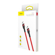 Baseus kabel Cafule PD 2.0 USB-C – USB-C 1,0 m, 3 A, 60 W - czerwony