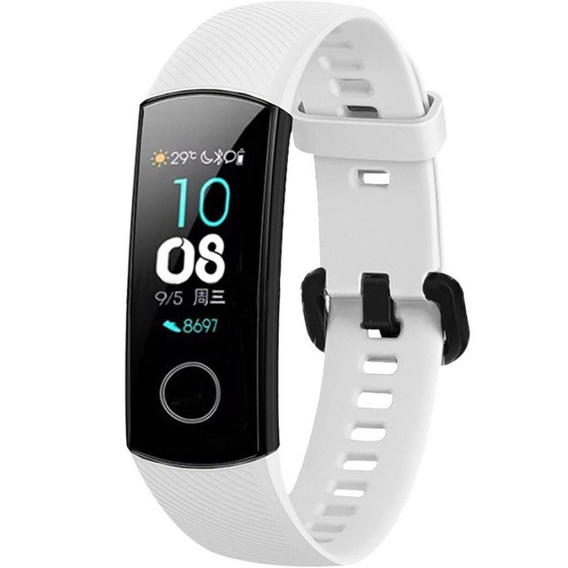 Pasek Silikonowy do Huawei Honor Band 5 - White