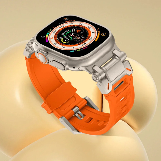 Pasek ERBORD ProTech do Apple Watch 1/2/3/4/5/6/7/8/9/10/11/SE Ultra 1/2/3 42/44/45/46/49mm, Pomarańczowy