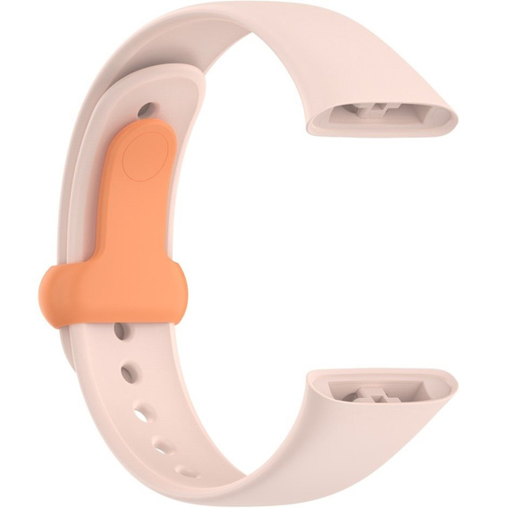 Pasek Silikonowy do Xiaomi Redmi Watch 3, Różowy / Pomarańczowy