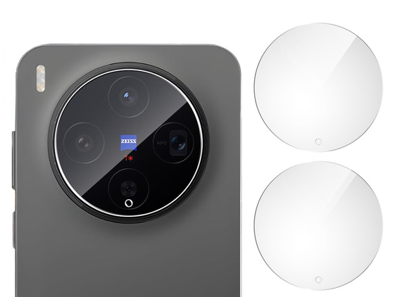 2x Szkło hartowane na aparat ERBORD do Vivo X300, Przezroczyste