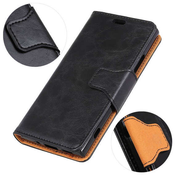 Etui z klapką do Huawei P30 Pro, Wallet Leather Case, czarne